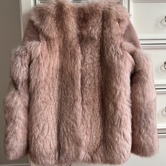 100% luxury Top  quality Real fox fur coat - Picture 5 of 13